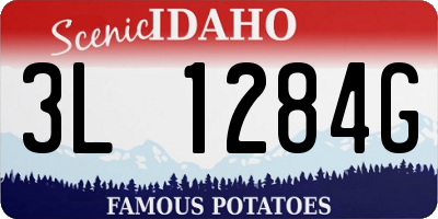 ID license plate 3L1284G