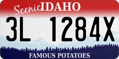 ID license plate 3L1284X