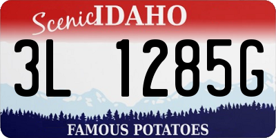 ID license plate 3L1285G
