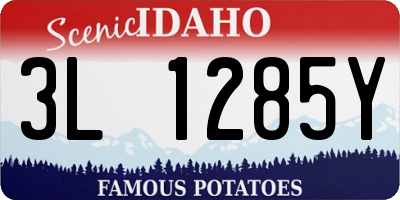 ID license plate 3L1285Y