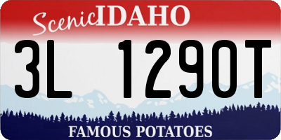 ID license plate 3L1290T