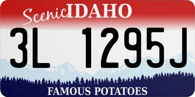 ID license plate 3L1295J