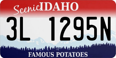 ID license plate 3L1295N