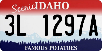 ID license plate 3L1297A
