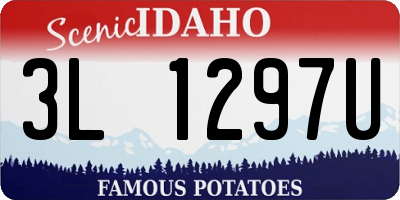 ID license plate 3L1297U