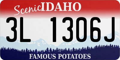 ID license plate 3L1306J