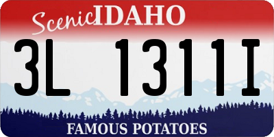ID license plate 3L1311I