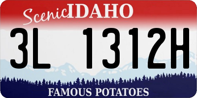 ID license plate 3L1312H
