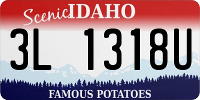 ID license plate 3L1318U