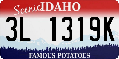 ID license plate 3L1319K