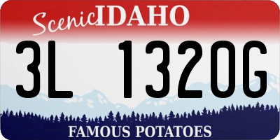 ID license plate 3L1320G