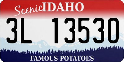 ID license plate 3L1353O
