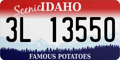 ID license plate 3L1355O