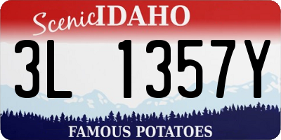ID license plate 3L1357Y