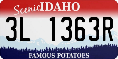 ID license plate 3L1363R