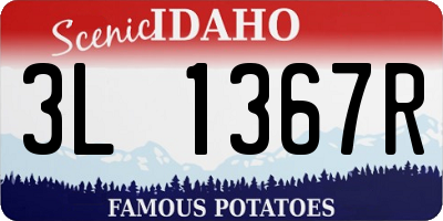 ID license plate 3L1367R