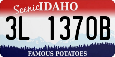 ID license plate 3L1370B