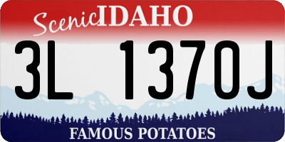 ID license plate 3L1370J
