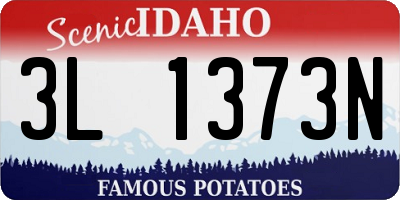 ID license plate 3L1373N