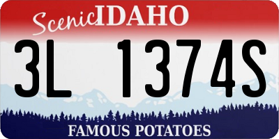 ID license plate 3L1374S