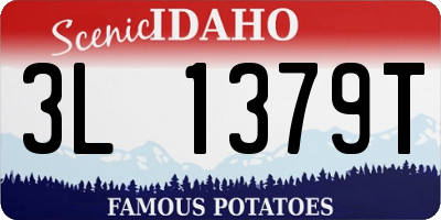 ID license plate 3L1379T
