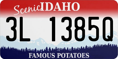 ID license plate 3L1385Q