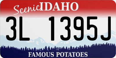 ID license plate 3L1395J