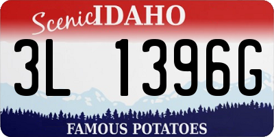 ID license plate 3L1396G