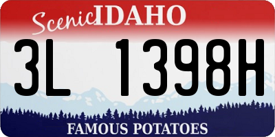 ID license plate 3L1398H