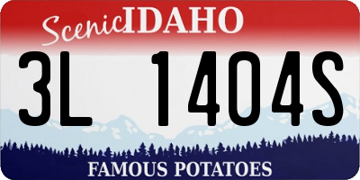 ID license plate 3L1404S