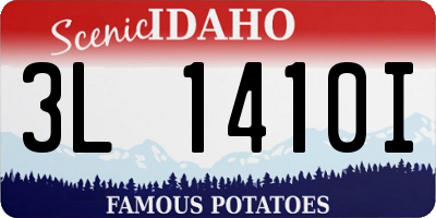 ID license plate 3L1410I