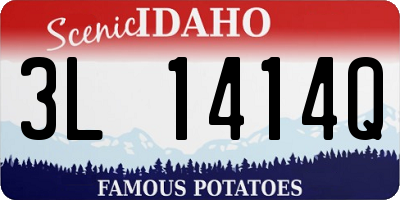 ID license plate 3L1414Q