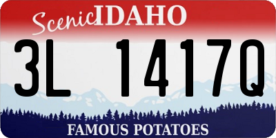 ID license plate 3L1417Q