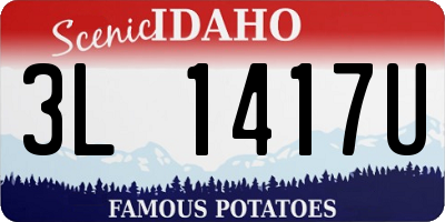 ID license plate 3L1417U