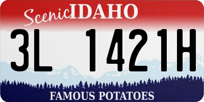 ID license plate 3L1421H