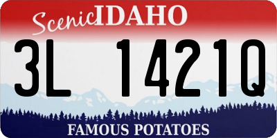 ID license plate 3L1421Q