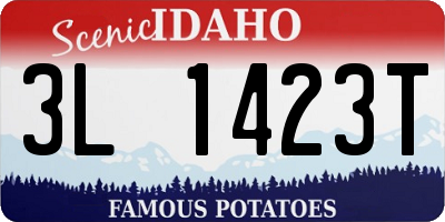 ID license plate 3L1423T