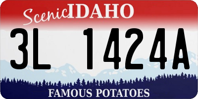 ID license plate 3L1424A