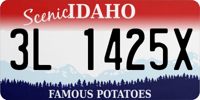 ID license plate 3L1425X