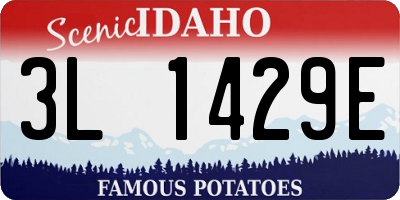 ID license plate 3L1429E