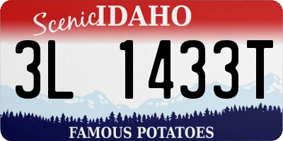 ID license plate 3L1433T