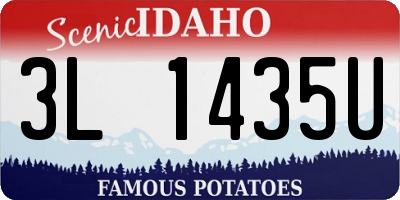 ID license plate 3L1435U