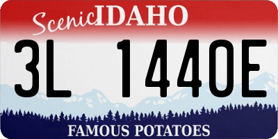 ID license plate 3L1440E