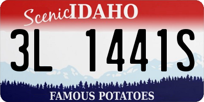 ID license plate 3L1441S