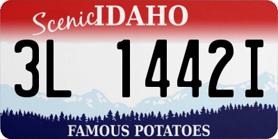 ID license plate 3L1442I