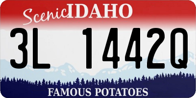 ID license plate 3L1442Q
