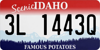 ID license plate 3L1443Q