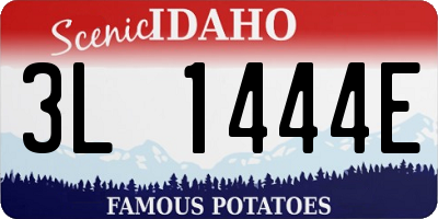 ID license plate 3L1444E