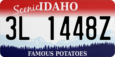 ID license plate 3L1448Z