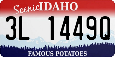 ID license plate 3L1449Q